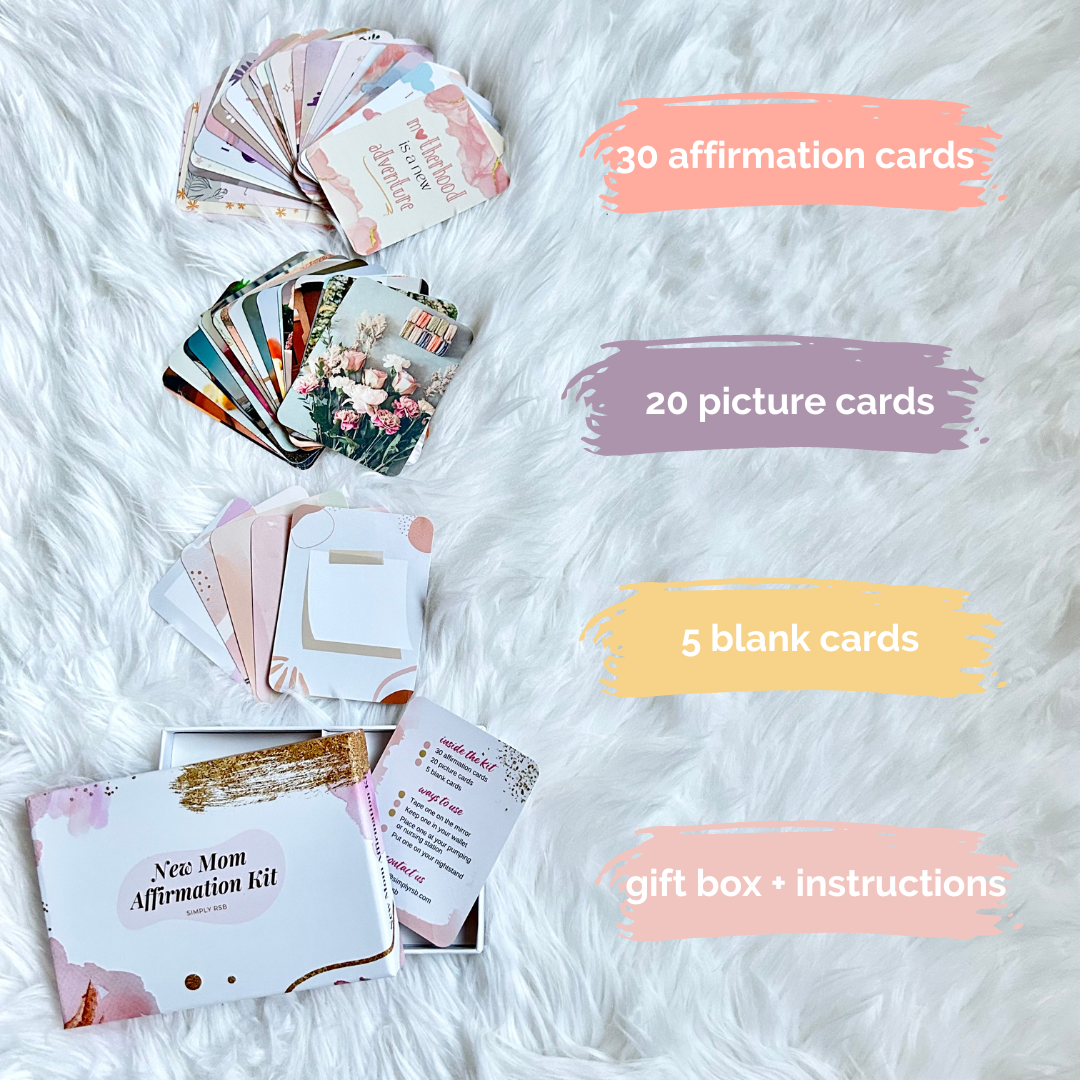 New Mom Affirmation Card Kit