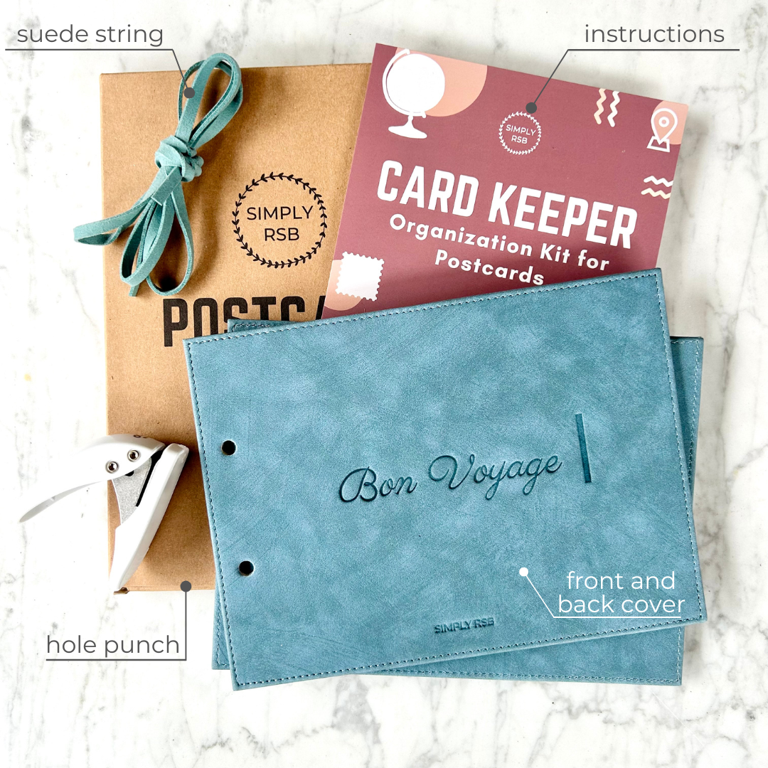 Postcard Organizer Kit (Bon Voyage)