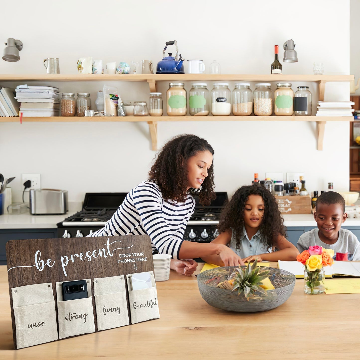 Be Present Wood Phone Board (Large)