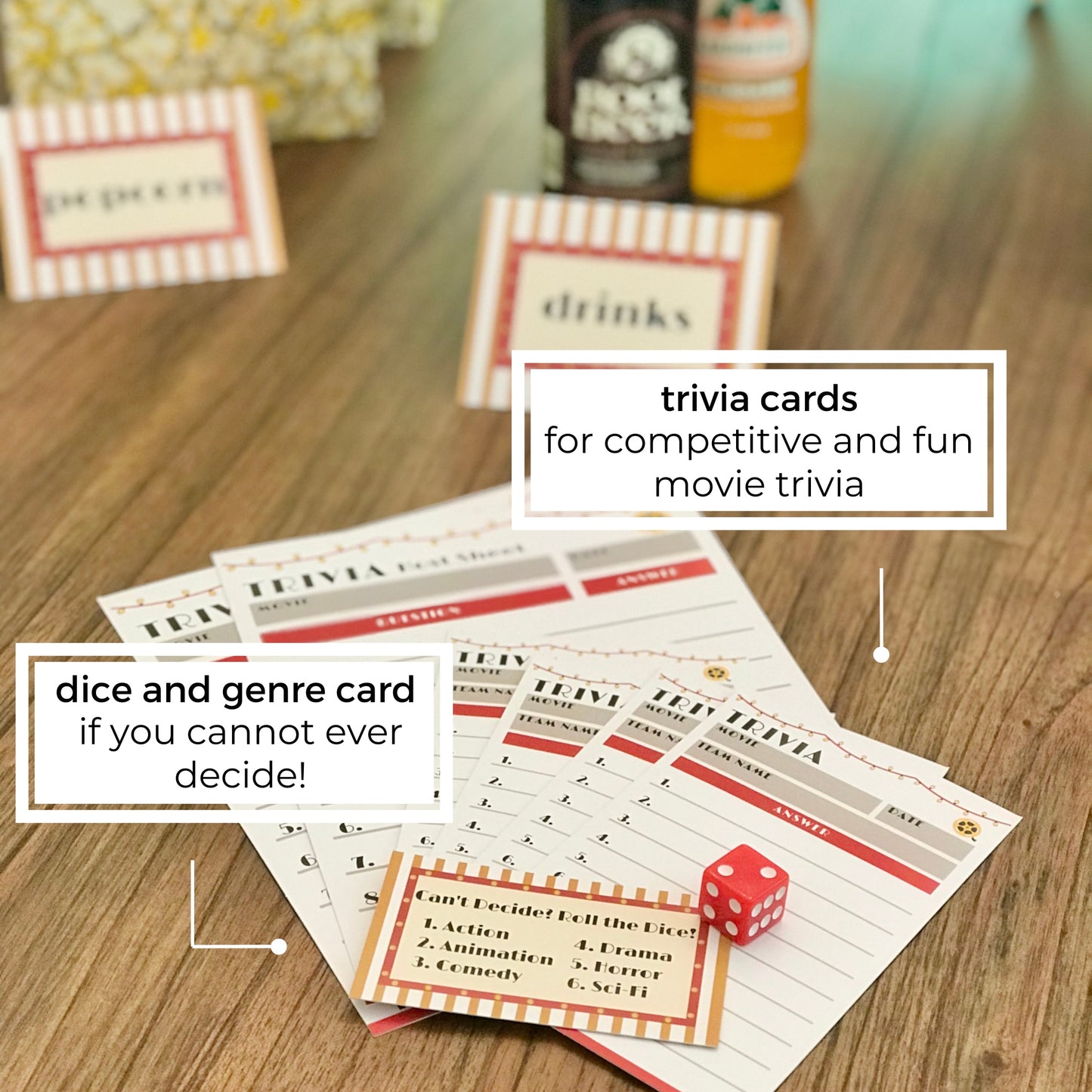 Movie Night DIY Ticket Kit