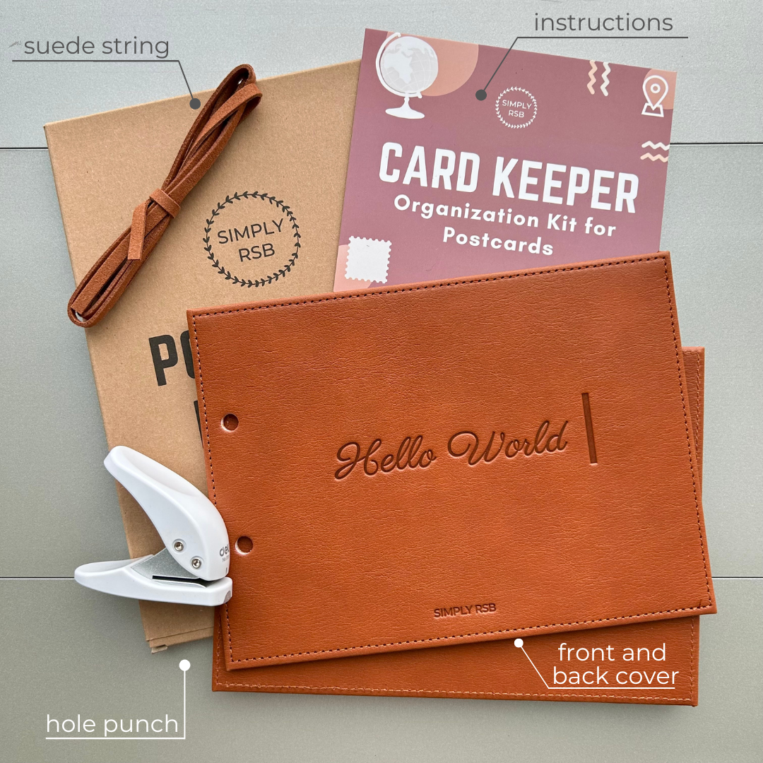 Postcard Organizer Kit (Hello World)