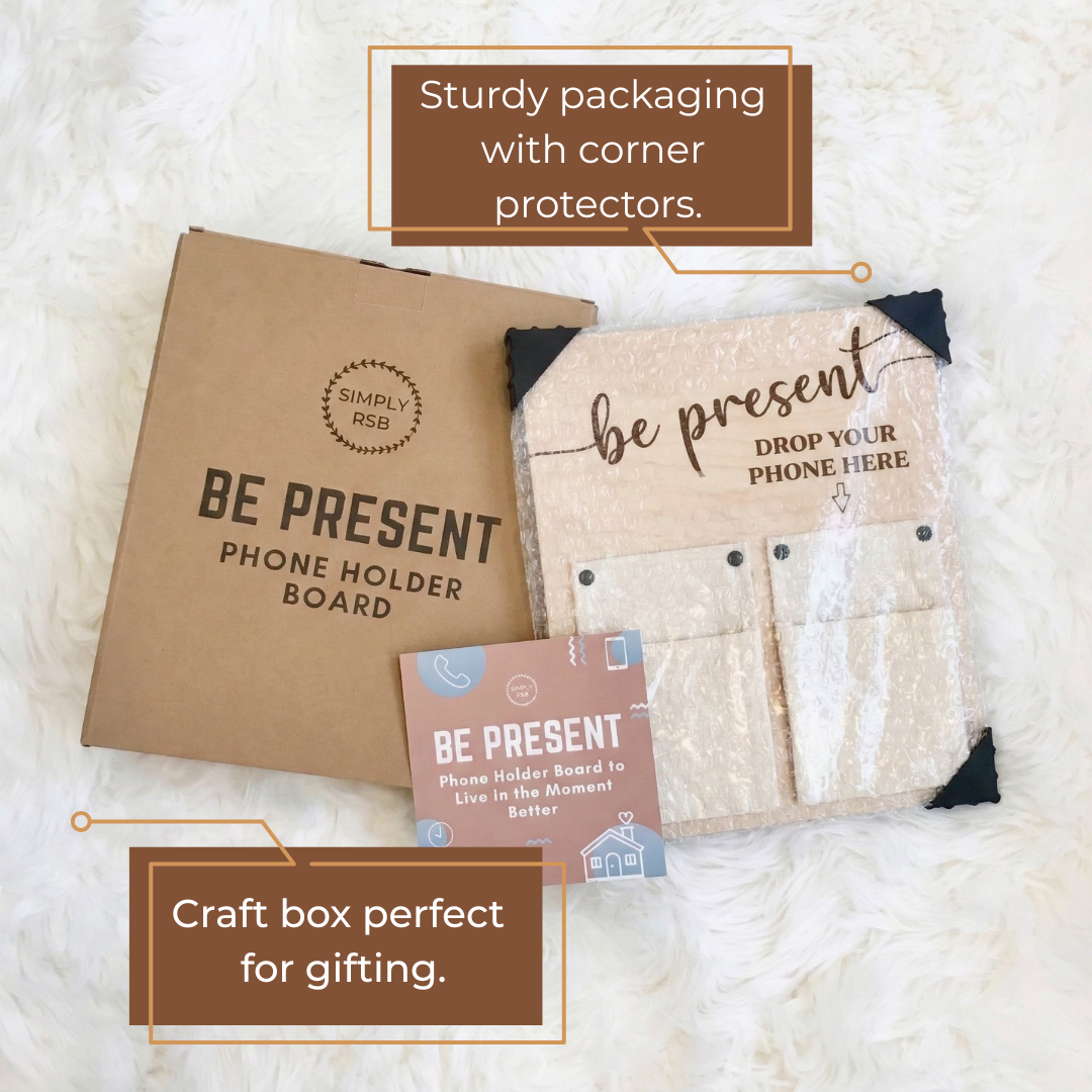 Be Present Wood Phone Board (Small)