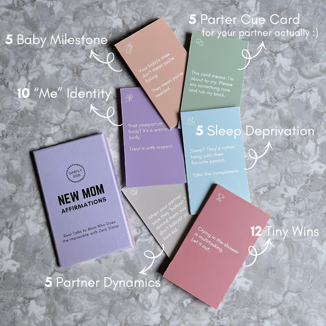 New Mom Affirmation Card Kit (Funny and Honest)