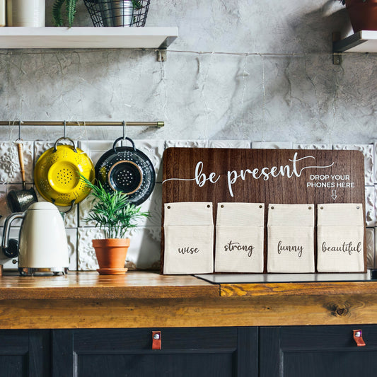 Be Present Wood Phone Board (Large)