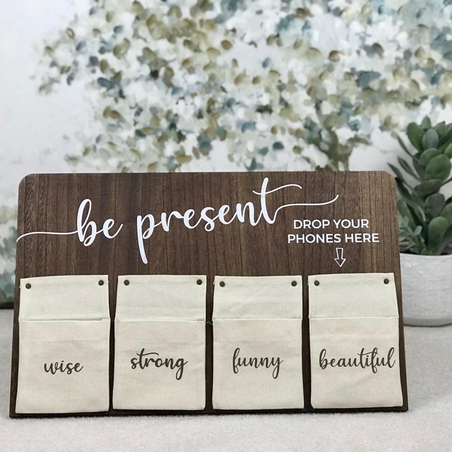 Be Present Wood Phone Board (Large)