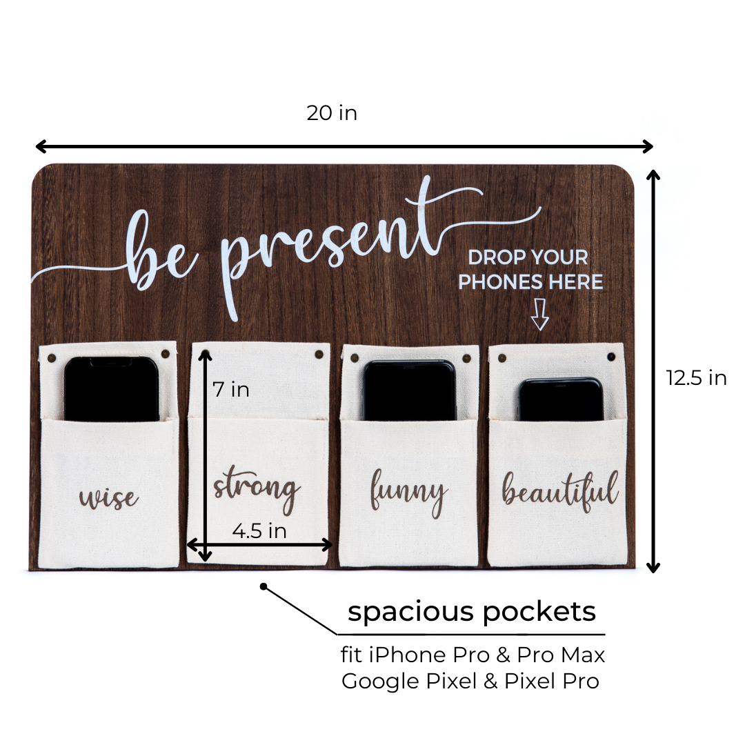 Be Present Wood Phone Board (Large)